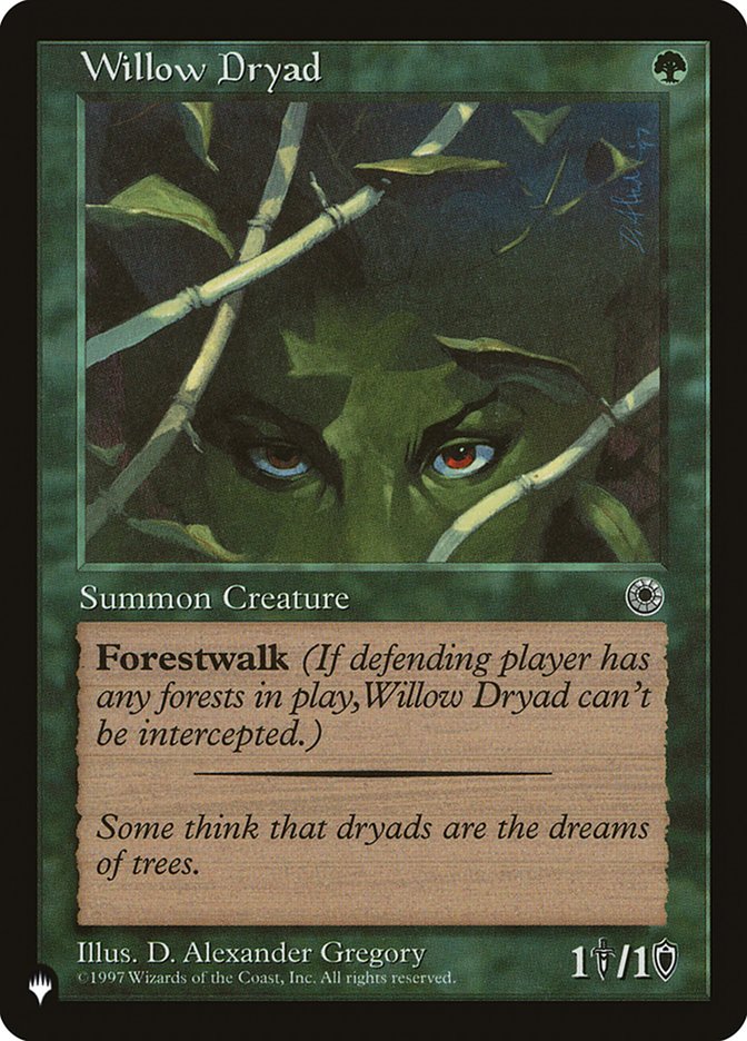 Magic the Gathering Card - Willow Dryad - MTG Circle