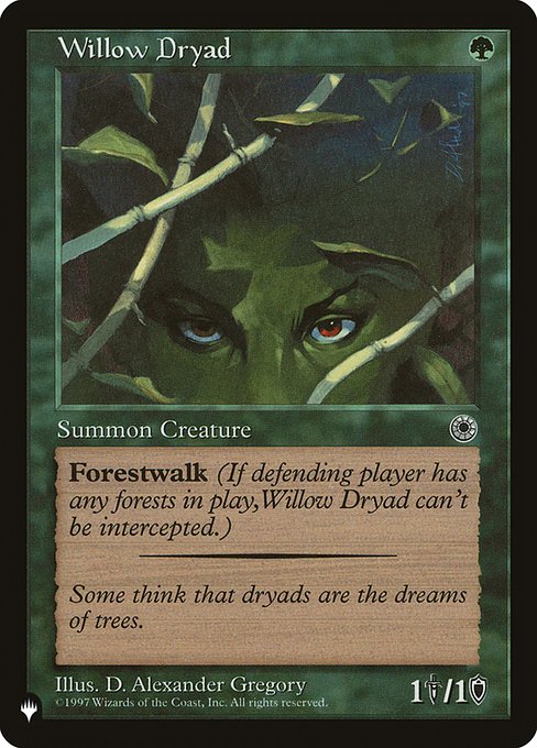 Magic the Gathering Card - Willow Dryad - MTG Circle