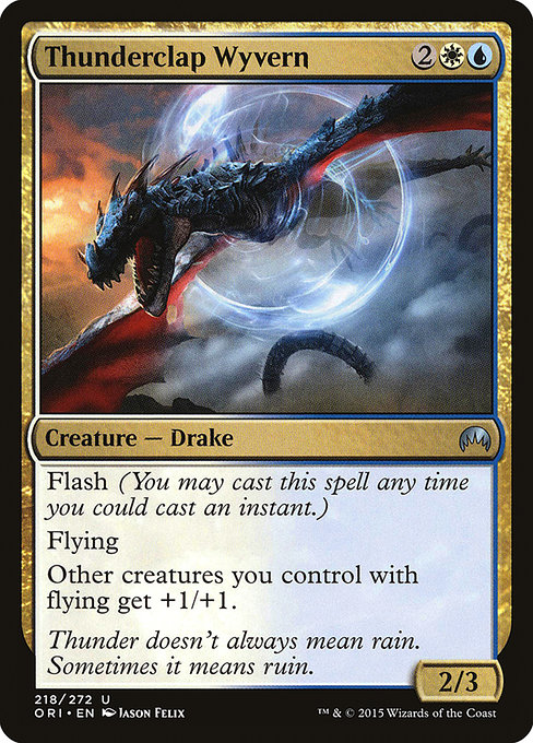 Magic the Gathering Card - Thunderclap Wyvern - MTG Circle