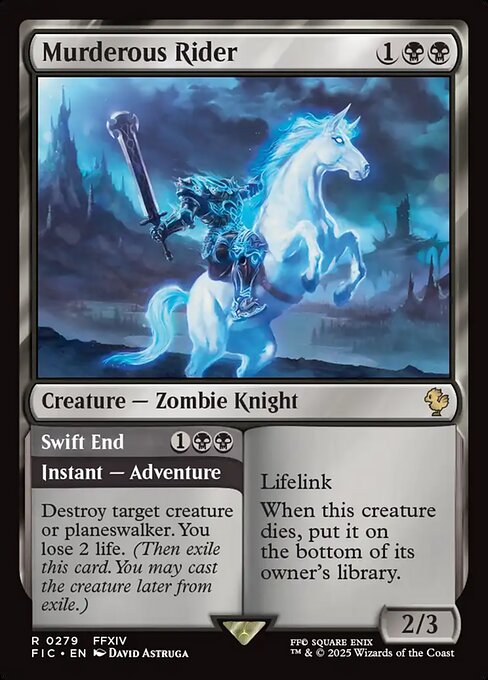 Magic the Gathering Card - Murderous Rider // Swift End - MTG Circle