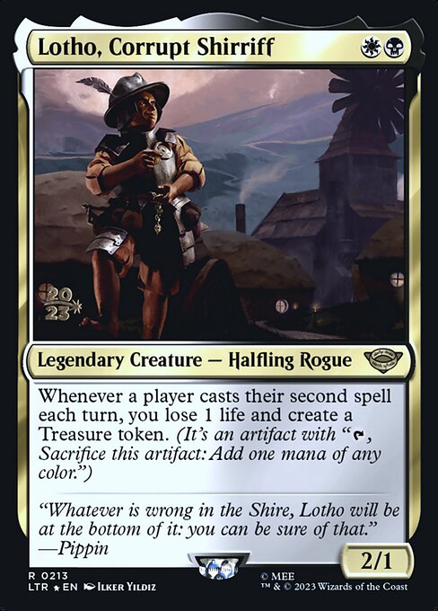 Magic the Gathering Card - Lotho, Corrupt Shirriff - MTG Circle