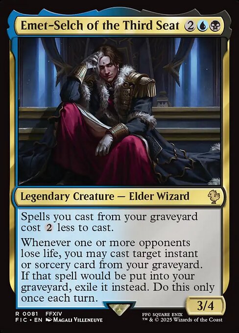 Magic the Gathering Card - Emet-Selch of the Third Seat - MTG Circle