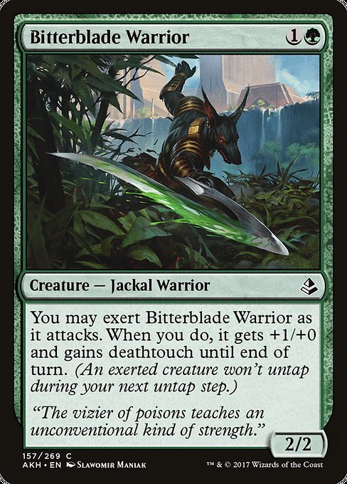 Magic the Gathering Card - Bitterblade Warrior - MTG Circle