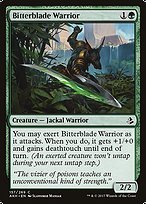 Magic the Gathering Card - Bitterblade Warrior - MTG Circle