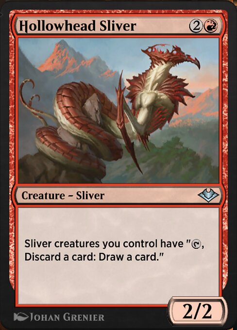 Magic the Gathering Card - Hollowhead Sliver - MTG Circle
