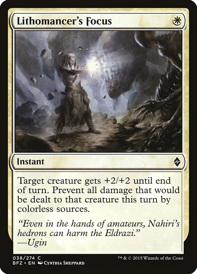 Magic the Gathering Card - Lithomancer's Focus - MTG Circle