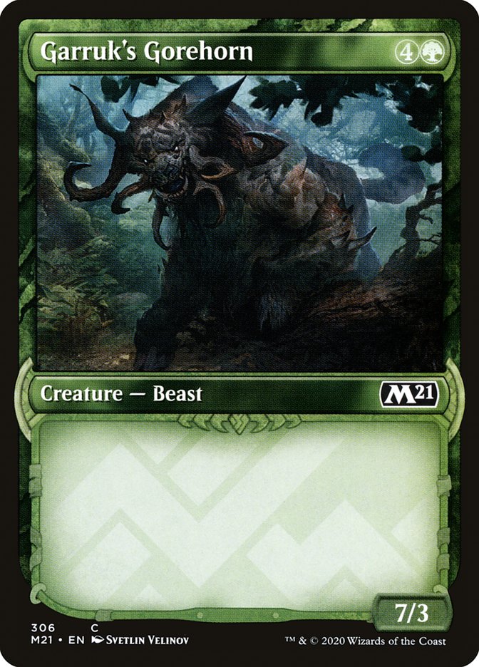 Magic the Gathering Card - Garruk's Gorehorn - MTG Circle