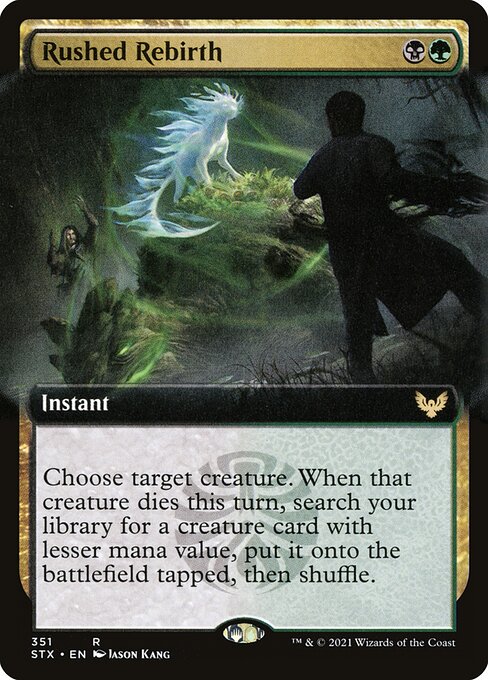 Magic the Gathering Card - Rushed Rebirth - MTG Circle