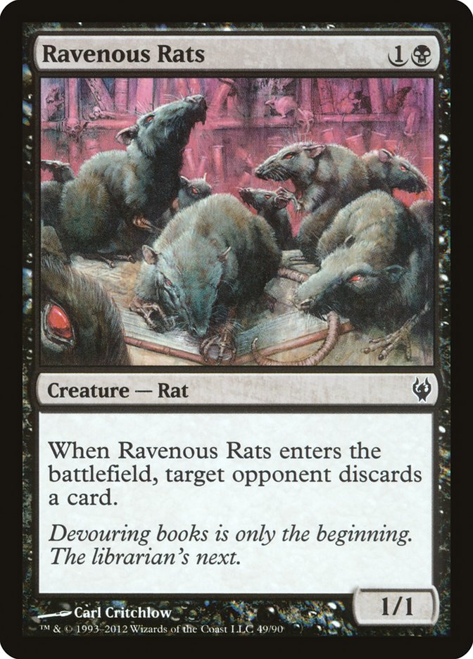 Magic the Gathering Card - Ravenous Rats - MTG Circle