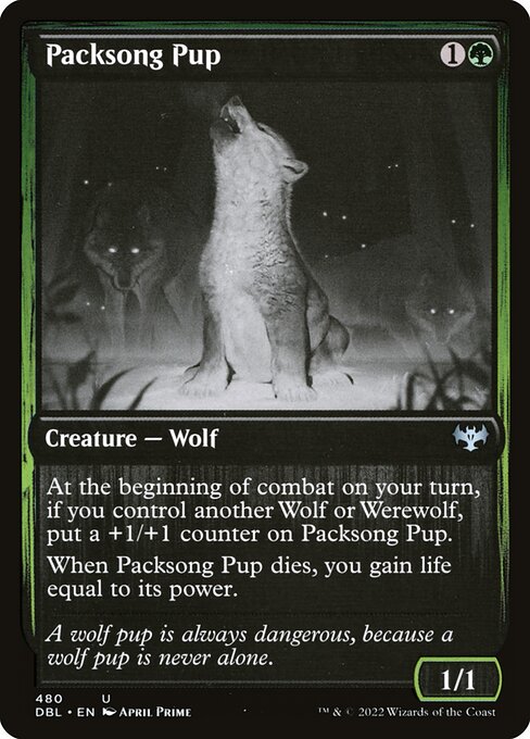 Magic the Gathering Card - Packsong Pup - MTG Circle