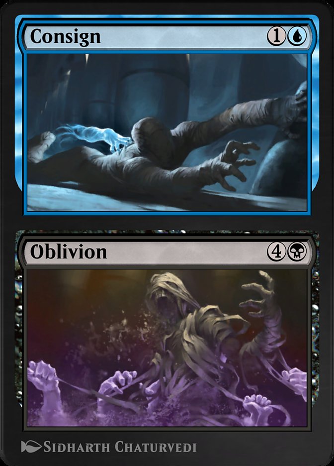 Magic the Gathering Card - Consign // Oblivion - MTG Circle