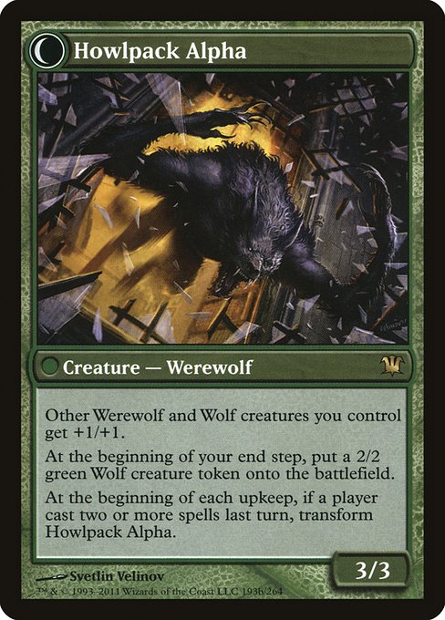 Magic the Gathering Card - Howlpack Alpha - MTG Circle