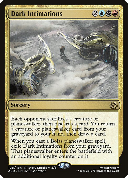 Magic the Gathering Card - Dark Intimations - MTG Circle