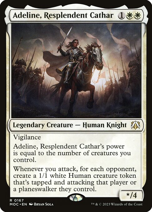 Magic the Gathering Card - Adeline, Resplendent Cathar - MTG Circle