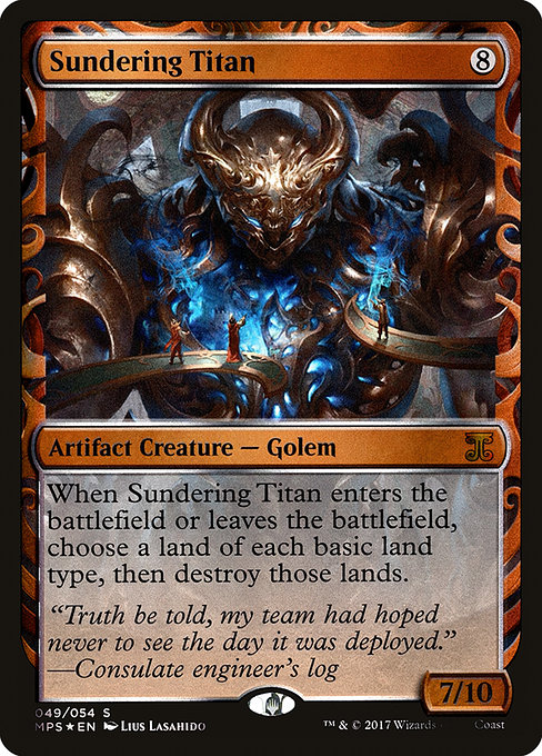Magic the Gathering Card - Sundering Titan - MTG Circle