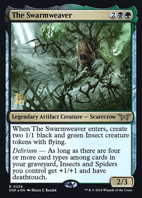 Magic the Gathering Card - The Swarmweaver - MTG Circle