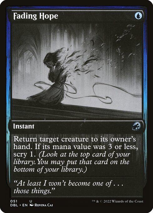 Magic the Gathering Card - Fading Hope - MTG Circle