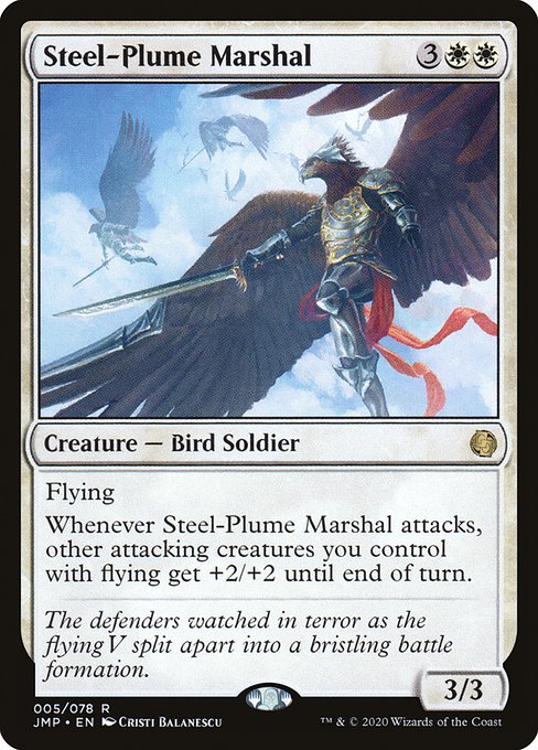 Magic the Gathering Card - Steel-Plume Marshal - MTG Circle