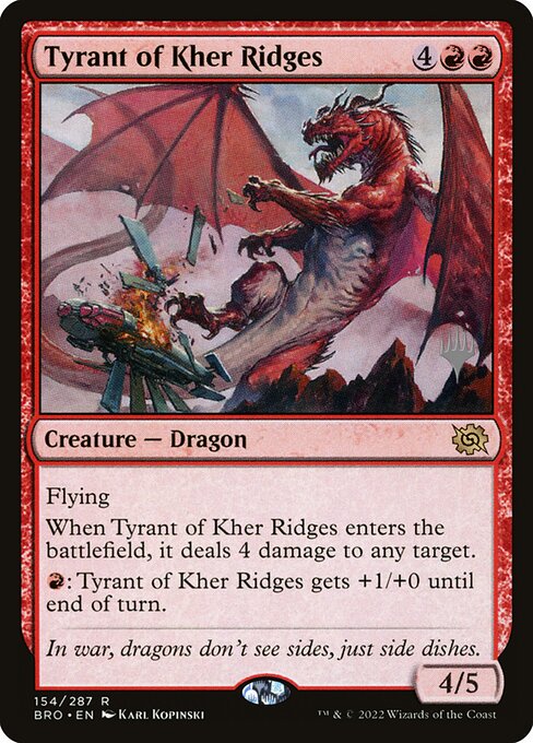 Magic the Gathering Card - Tyrant of Kher Ridges - MTG Circle