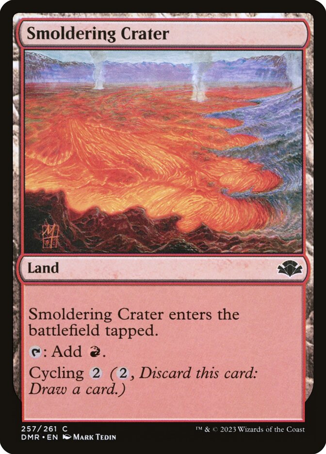 Magic the Gathering Card - Smoldering Crater - MTG Circle