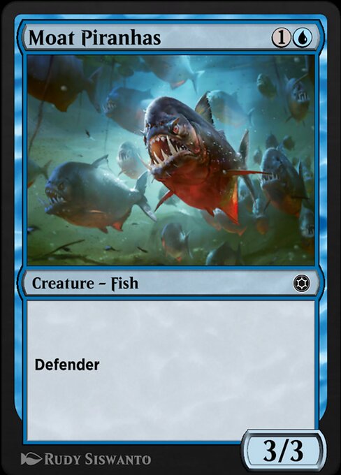 Magic the Gathering Card - Moat Piranhas - MTG Circle