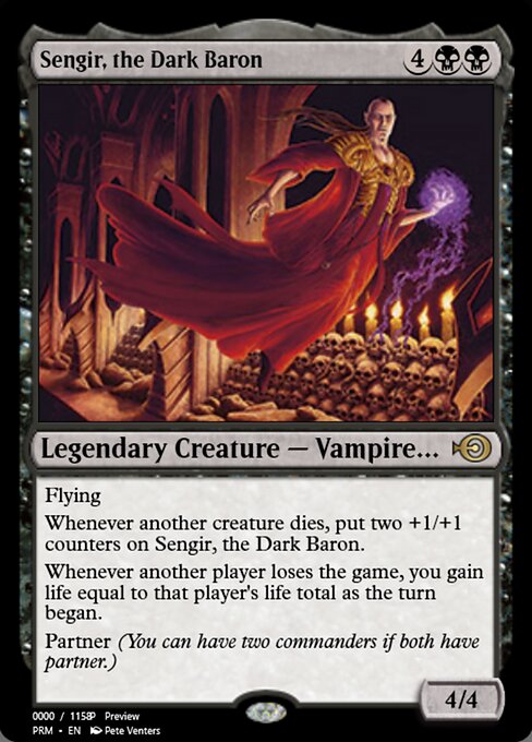 Magic the Gathering Card - Sengir, the Dark Baron - MTG Circle