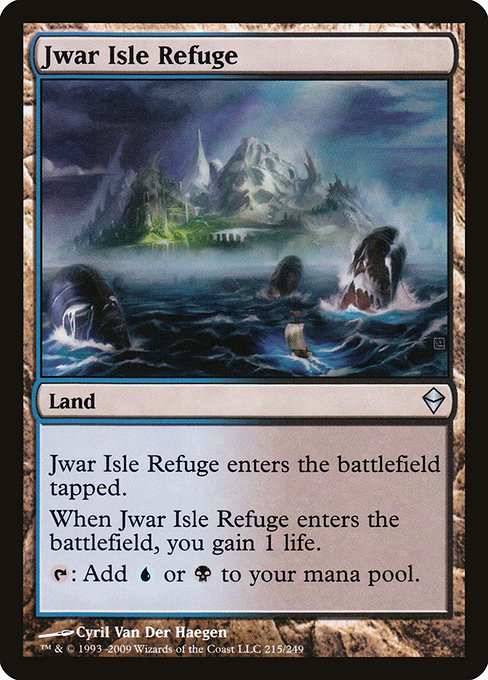 Magic the Gathering Card - Jwar Isle Refuge - MTG Circle