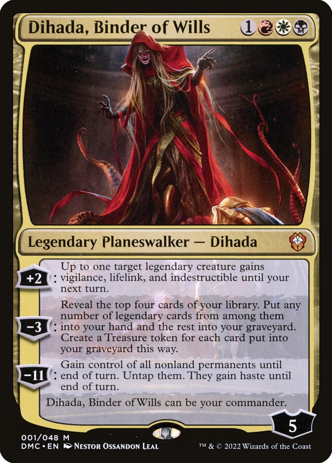 Magic the Gathering Card - Dihada, Binder of Wills - MTG Circle