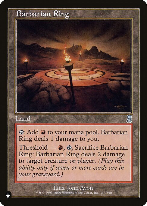 Magic the Gathering Card - Barbarian Ring - MTG Circle