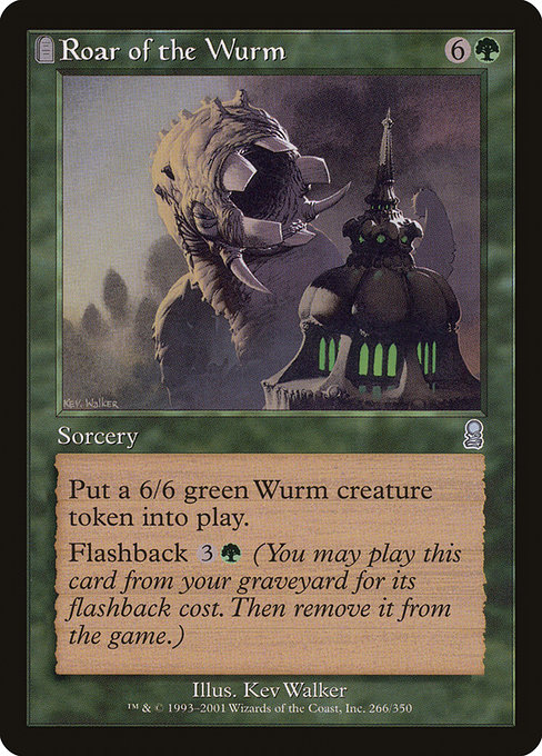 Magic the Gathering Card - Roar of the Wurm - MTG Circle