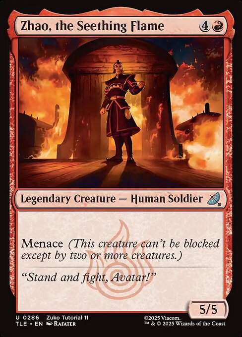 Magic the Gathering Card - Zhao, the Seething Flame - MTG Circle
