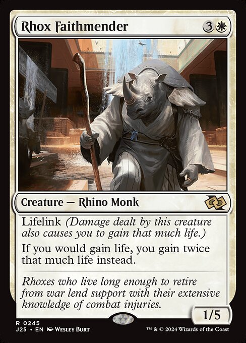 Magic the Gathering Card - Rhox Faithmender - MTG Circle