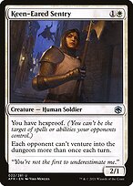 Magic the Gathering Card - Keen-Eared Sentry - MTG Circle