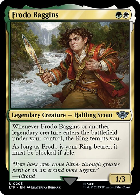 Magic the Gathering Card - Frodo Baggins - MTG Circle