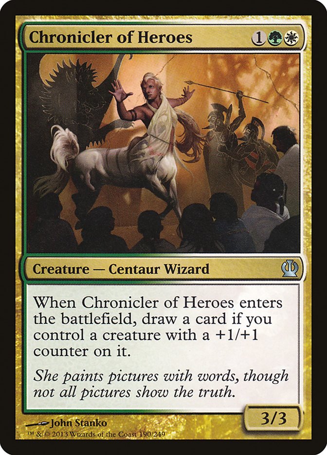 Magic the Gathering Card - Chronicler of Heroes - MTG Circle