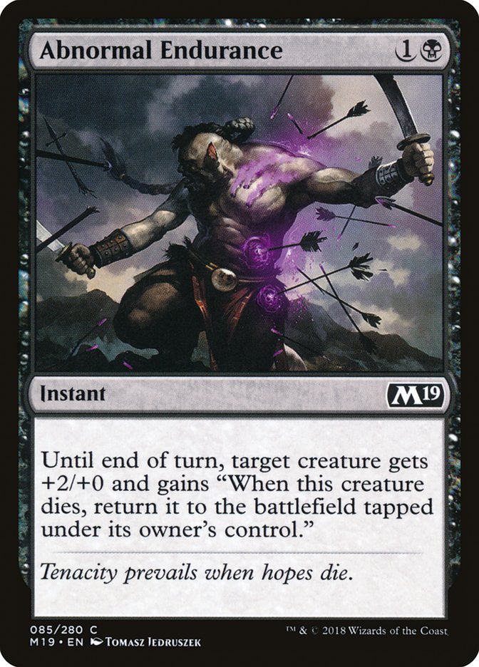 Magic the Gathering Card - Abnormal Endurance - MTG Circle