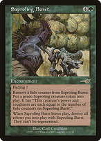 Magic the Gathering Card - Saproling Burst - MTG Circle