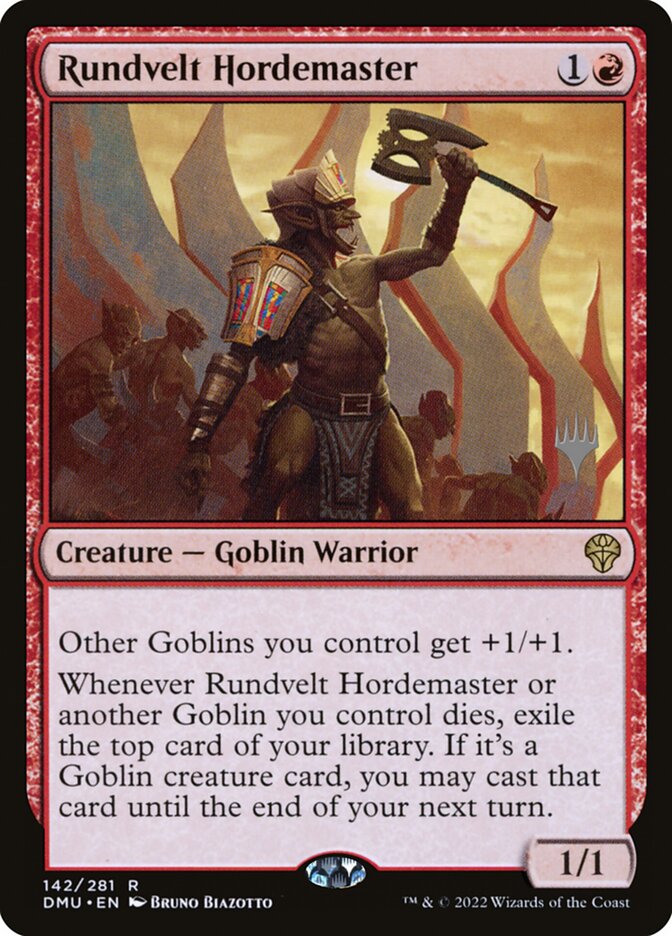 Magic the Gathering Card - Rundvelt Hordemaster - MTG Circle