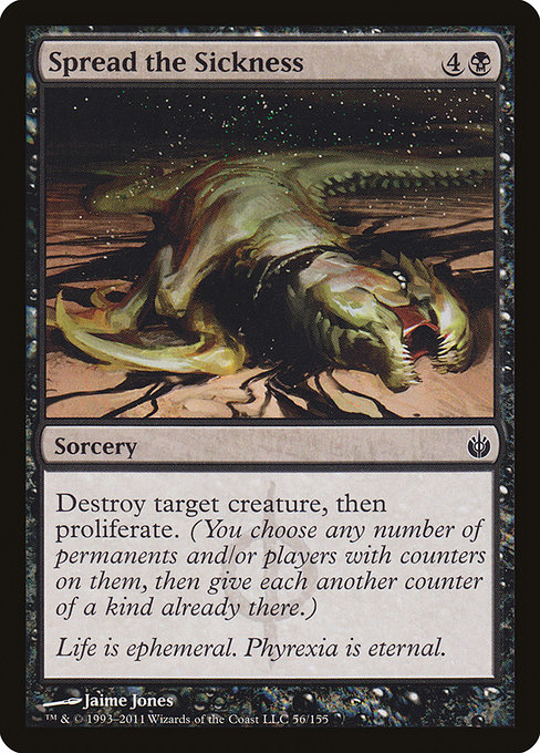 Magic the Gathering Card - Spread the Sickness - MTG Circle