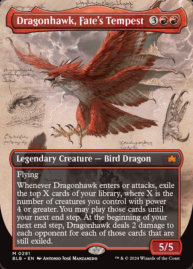 Magic the Gathering Card - Dragonhawk, Fate's Tempest - MTG Circle
