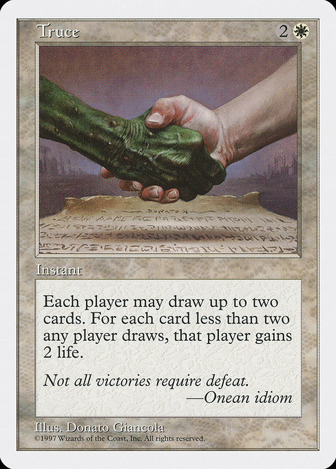 Magic the Gathering Card - Truce - MTG Circle