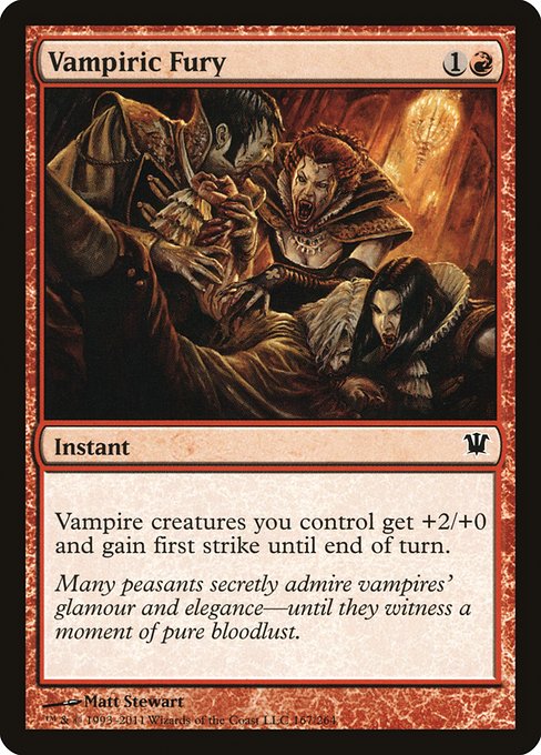 Magic the Gathering Card - Vampiric Fury - MTG Circle
