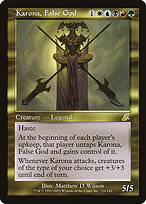 Magic the Gathering Card - Karona, False God - MTG Circle
