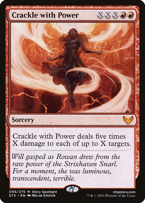 Magic the Gathering Card - Crackle with Power - MTG Circle