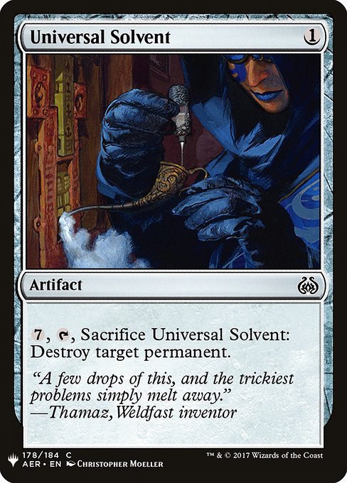 Magic the Gathering Card - Universal Solvent - MTG Circle