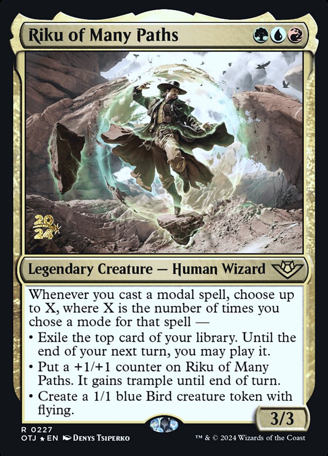 Magic the Gathering Card - Riku of Many Paths - MTG Circle