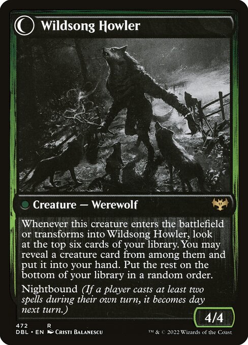 Magic the Gathering Card - Wildsong Howler - MTG Circle