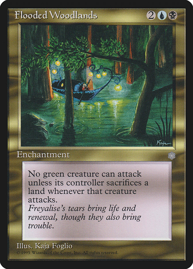 Magic the Gathering Card - Flooded Woodlands - MTG Circle