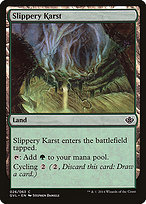 Magic the Gathering Card - Slippery Karst - MTG Circle