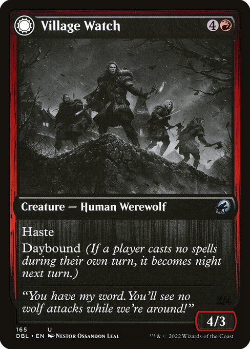 Magic the Gathering Card - Village Watch - MTG Circle
